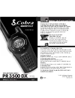 Cobra microTALK PR3500DX Owner'S Manual preview