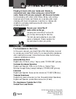 Preview for 2 page of Cobra microTALK PR3800DX Owner'S Manual