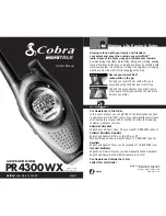 Cobra microTALK PR4300WX Owner'S Manual preview