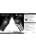 Cobra microTALK PR4700 WX Owner'S Manual preview