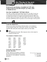 Preview for 2 page of Cobra MR HH100 VP EU Owner'S Manual