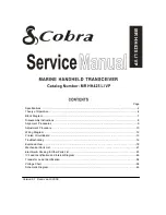 Preview for 1 page of Cobra MR HH425 LI VP Serivce Manual
