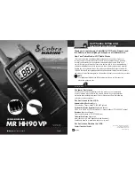 Cobra MRHH90VP Owner'S Manual preview