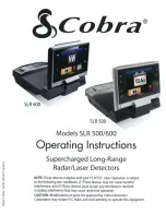 Cobra SLR 500 Operating Instructions Manual preview