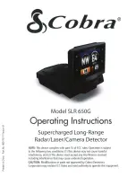 Предварительный просмотр 1 страницы Cobra SLR 650G Operating Instructions Manual