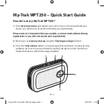 Preview for 4 page of Cobra Snooper MY-TRAK WPT250 Quick Start Manual