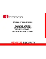 Preview for 1 page of Cobra SPYBALL 6808-9 User Instructions