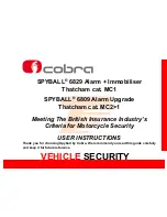 Cobra SPYBALL 6809 User Instructions preview