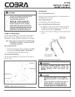 Предварительный просмотр 9 страницы Cobra WT56B Owner'S Manual