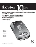 Предварительный просмотр 1 страницы Cobra XR-1010 Operating Instructions Manual