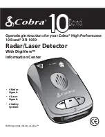 Cobra XR-1050 Operating Instructions Manual предпросмотр