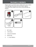 Preview for 9 page of Coby Bass Envelope Plus Instruction Manual