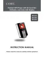 Coby C684 - MP 1 GB Digital Player Instruction Manual preview