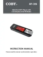 Coby C896 - MP 2 GB Digital Player Instruction Manual предпросмотр