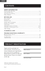 Preview for 2 page of Coby CBPAC650 Instructions Manual