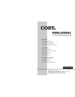 Coby CD-RA195 Operating Manual preview