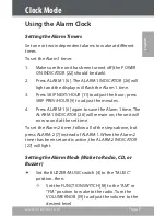 Preview for 9 page of Coby CDRA147 - Digital AM/FM Dual Alarm Clock Radio/CD Player Instruction Manual