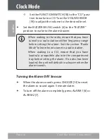 Preview for 10 page of Coby CDRA147 - Digital AM/FM Dual Alarm Clock Radio/CD Player Instruction Manual