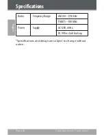 Preview for 18 page of Coby CDRA147 - Digital AM/FM Dual Alarm Clock Radio/CD Player Instruction Manual