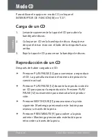 Preview for 36 page of Coby CDRA147 - Digital AM/FM Dual Alarm Clock Radio/CD Player Instruction Manual