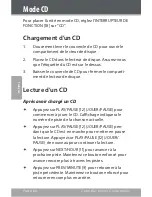 Preview for 60 page of Coby CDRA147 - Digital AM/FM Dual Alarm Clock Radio/CD Player Instruction Manual