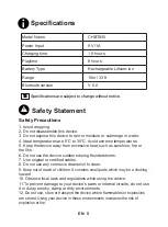 Preview for 6 page of Coby CHBT835 User Manual