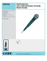 Coby CM-P35 Specification Sheet preview