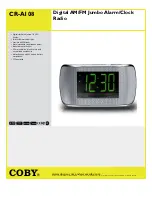 Preview for 1 page of Coby COBY CR-A108 Specifications