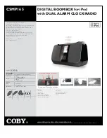 Coby COBY CSMP165 Specifications preview