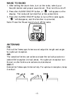 Preview for 4 page of Coby COBY CX-CB91 Operating Instructions Manual