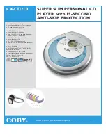 Coby COBY CX-CD210 Specifications preview