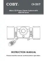 Coby COBY CX CD377 Instruction Manual preview