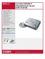 Preview for 1 page of Coby COBY DVD-211 Specification