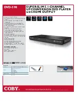 Coby COBY DVD-598 Specifications предпросмотр