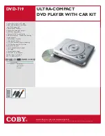 Preview for 1 page of Coby COBY DVD-719 Specifications