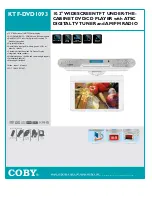 Предварительный просмотр 1 страницы Coby COBY KTF-DVD1093 Specification Sheet