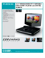 Preview for 1 page of Coby COBY TF-DVD 1023 Specifications