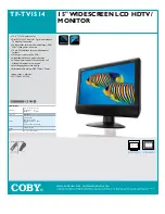 Preview for 1 page of Coby COBY TF-TV1514 Specifications