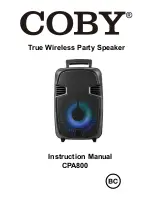 Coby CPA800 Instruction Manual preview