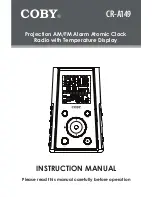 Preview for 1 page of Coby CR-A149 Instruction Manual