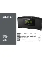 Preview for 1 page of Coby CRA59 - Clock Radio - Mirror Instruction Manual