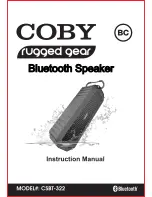 Coby CSBT-322 User Manual preview