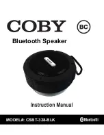 Coby CSBT-328-BLK Instruction Manual preview