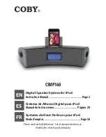 Preview for 1 page of Coby CSMP160 - Digital Speaker System Instruction Manual