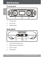 Preview for 6 page of Coby CSMP160 - Digital Speaker System Instruction Manual