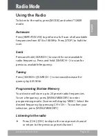 Preview for 15 page of Coby CSMP160 - Digital Speaker System Instruction Manual