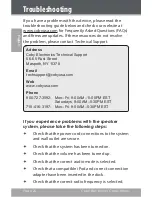 Preview for 20 page of Coby CSMP160 - Digital Speaker System Instruction Manual