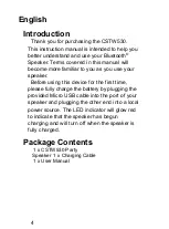 Preview for 4 page of Coby CSTW530 Instruction Manual