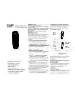 Предварительный просмотр 1 страницы Coby CT-P220 Owner'S Manual And Operating Instructions