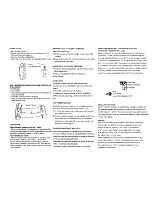 Предварительный просмотр 2 страницы Coby CT-P220 Owner'S Manual And Operating Instructions